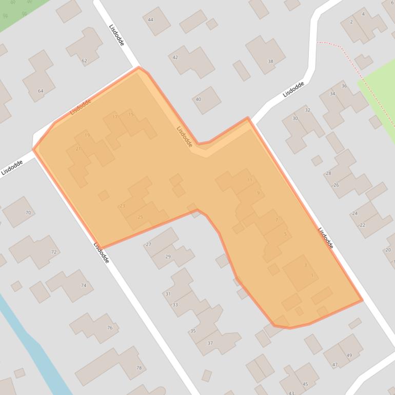 Kaart van postcodegebied 9521HJ.