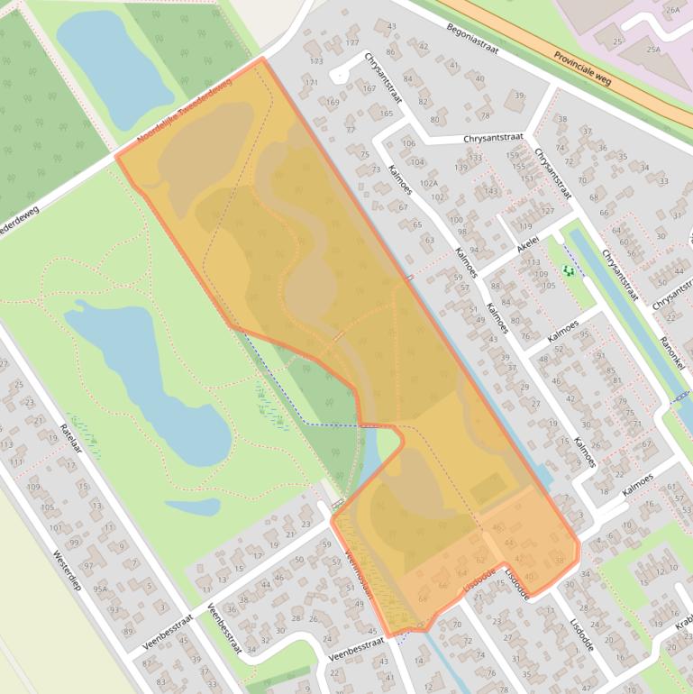 Kaart van postcodegebied 9521HM.