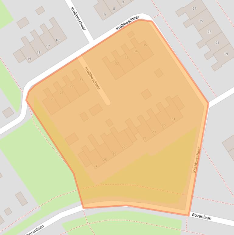 Kaart van postcodegebied 9521HR.