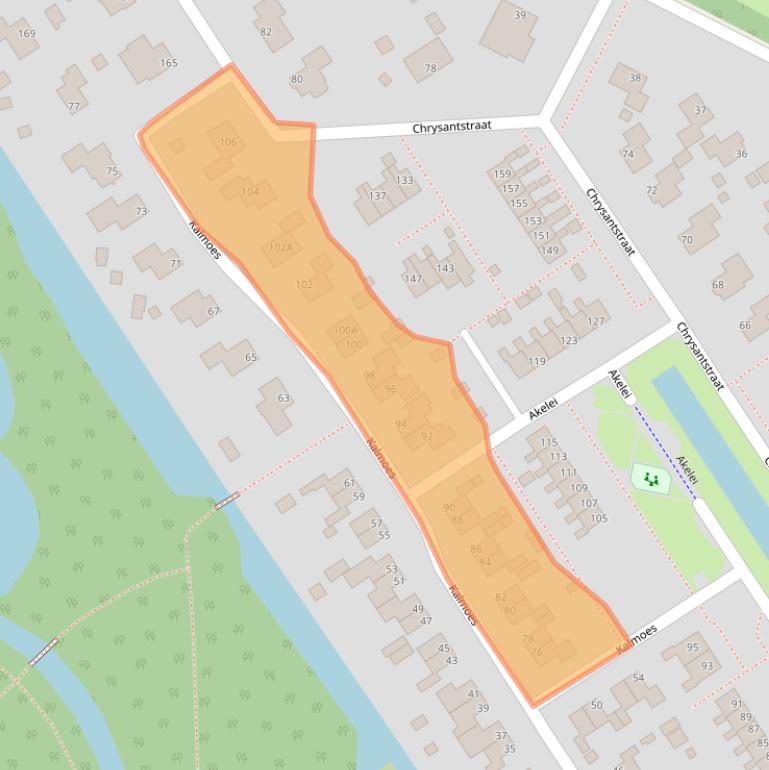 Kaart van postcodegebied 9521HV.