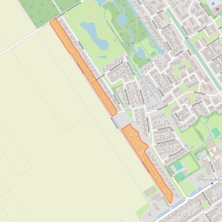 Kaart van postcodegebied 9521KL.