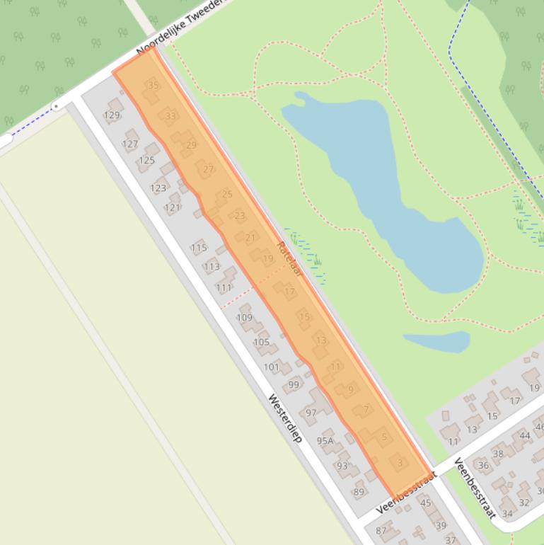 Kaart van postcodegebied 9521KM.