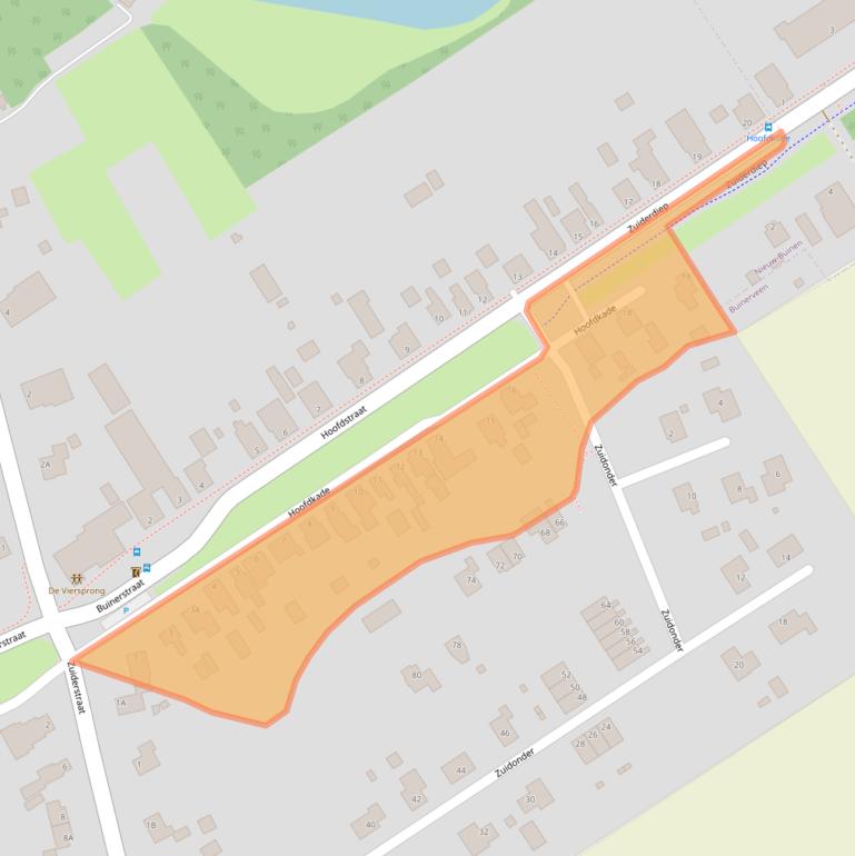 Kaart van postcodegebied 9524PK.