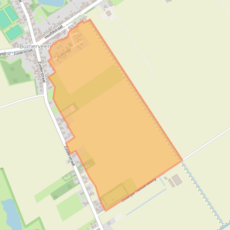 Kaart van postcodegebied 9524PM.