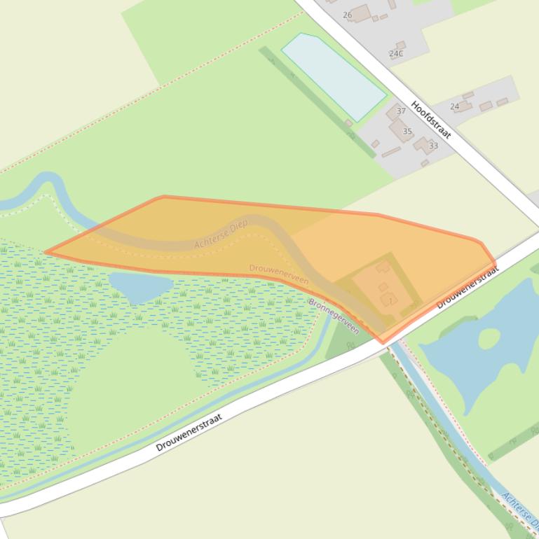 Kaart van postcodegebied 9525TG.