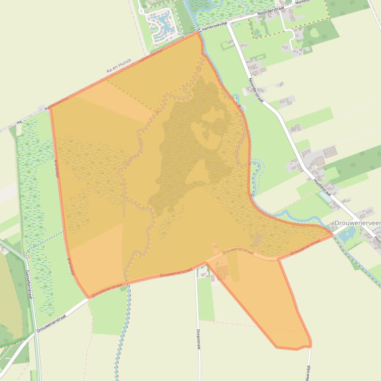 Kaart van postcodegebied 9526TB.