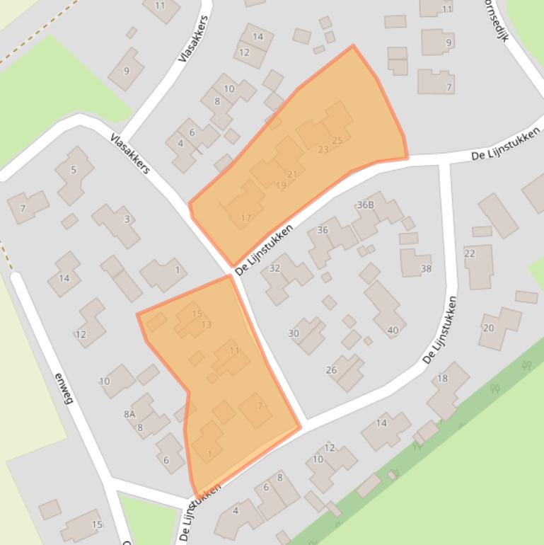 Kaart van postcodegebied 9528PR.