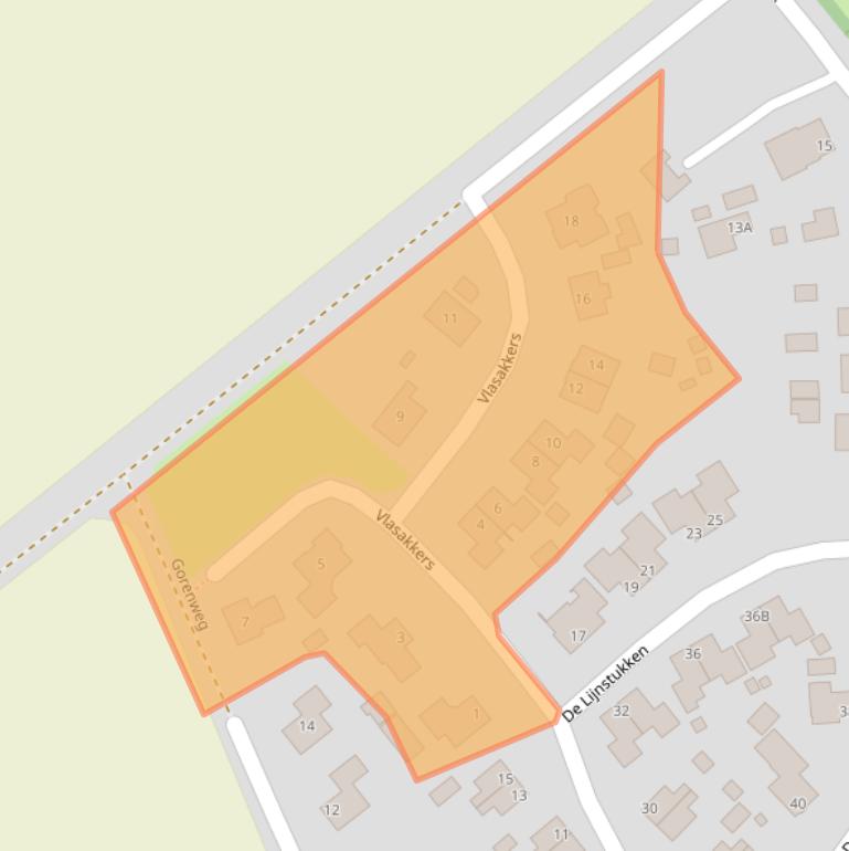 Kaart van postcodegebied 9528PS.