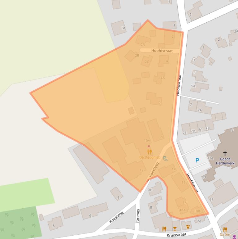 Kaart van postcodegebied 9531AE.