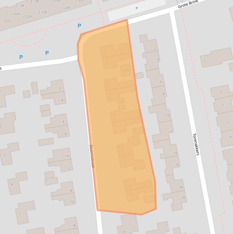 Kaart van postcodegebied 9531AR.