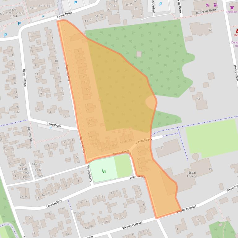 Kaart van postcodegebied 9531AT.