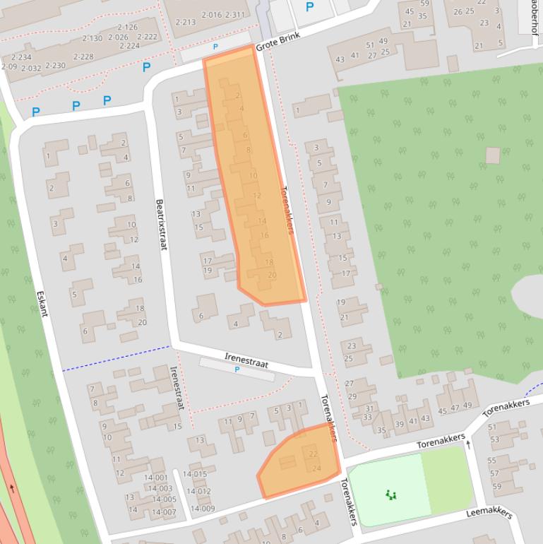 Kaart van postcodegebied 9531AV.