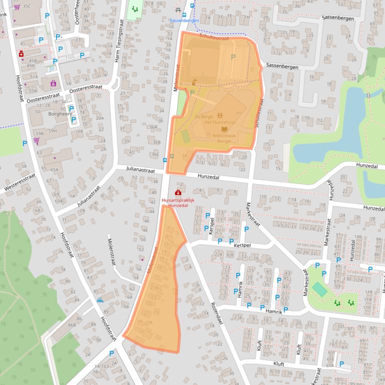 Kaart van postcodegebied 9531CH.