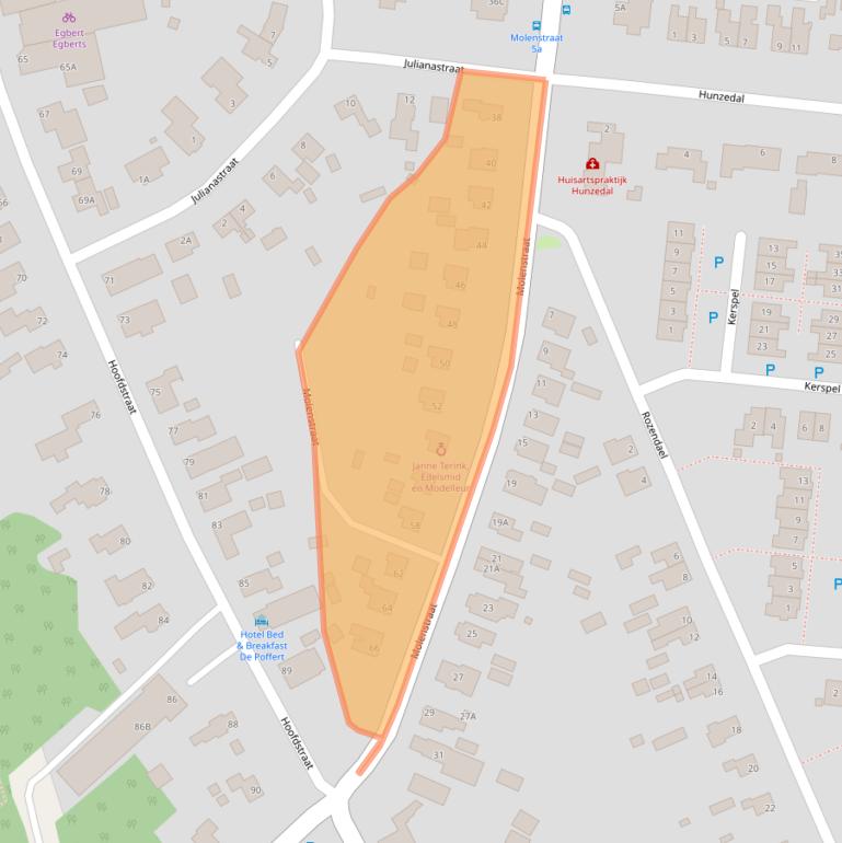 Kaart van postcodegebied 9531CK.