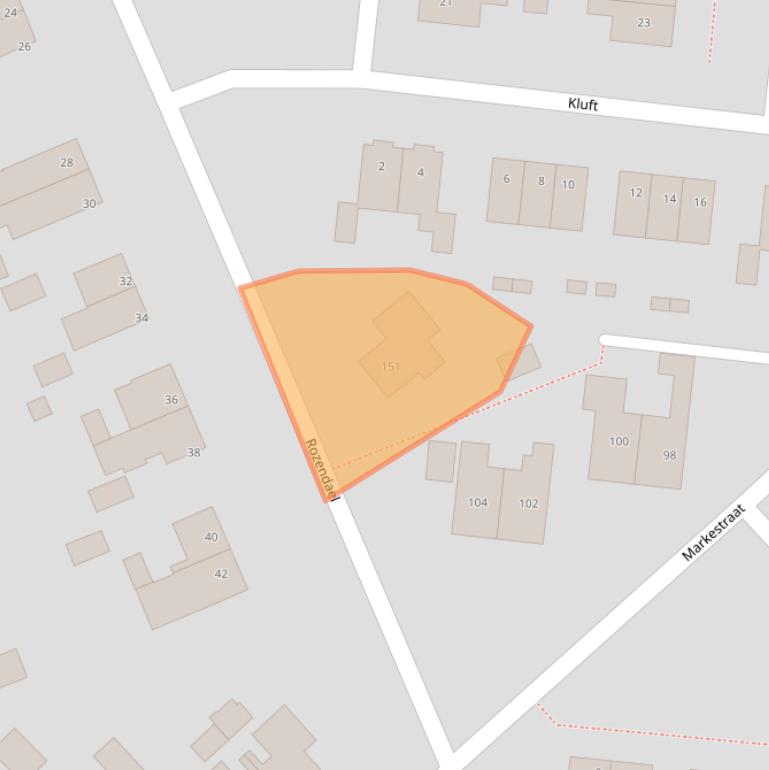 Kaart van postcodegebied 9531CT.