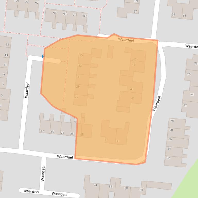 Kaart van postcodegebied 9531EB.