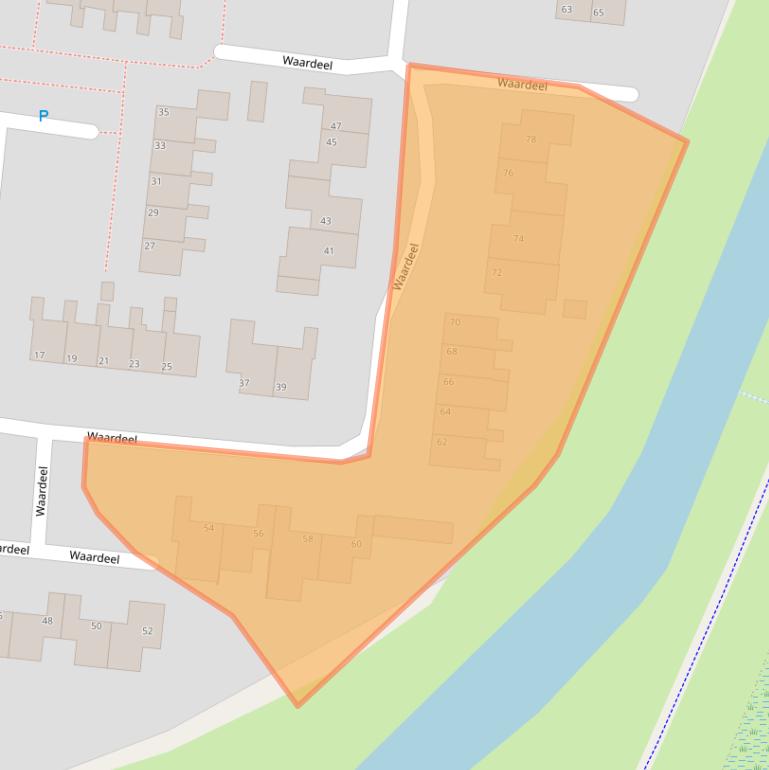 Kaart van postcodegebied 9531EE.