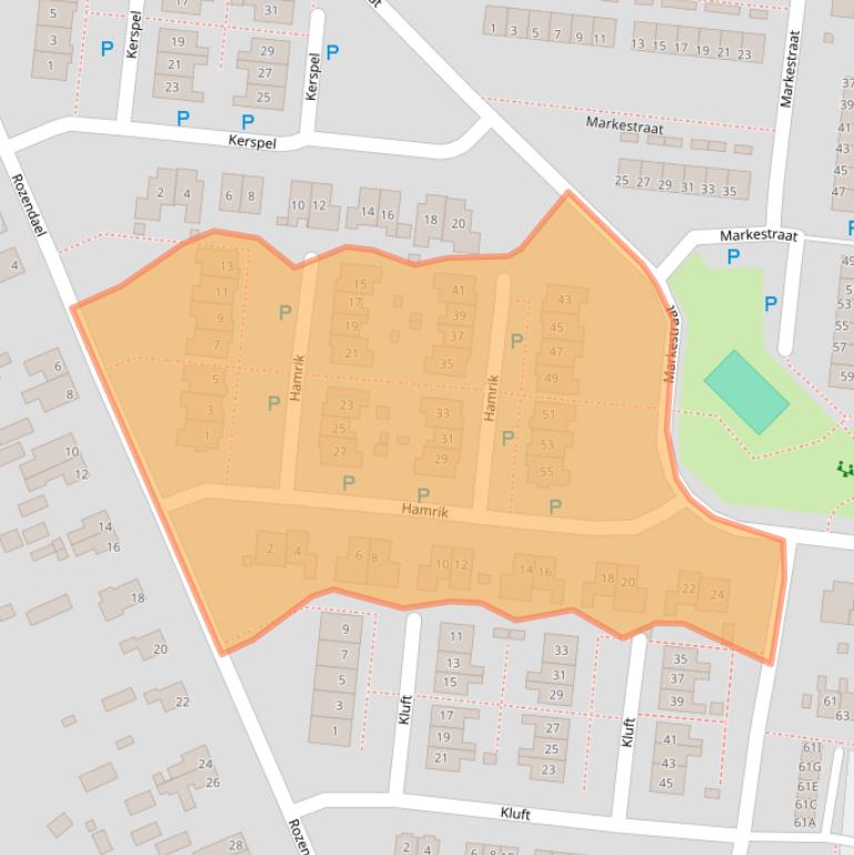 Kaart van postcodegebied 9531ES.