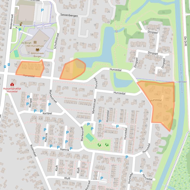 Kaart van postcodegebied 9531GA.