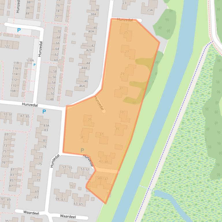 Kaart van postcodegebied 9531GB.