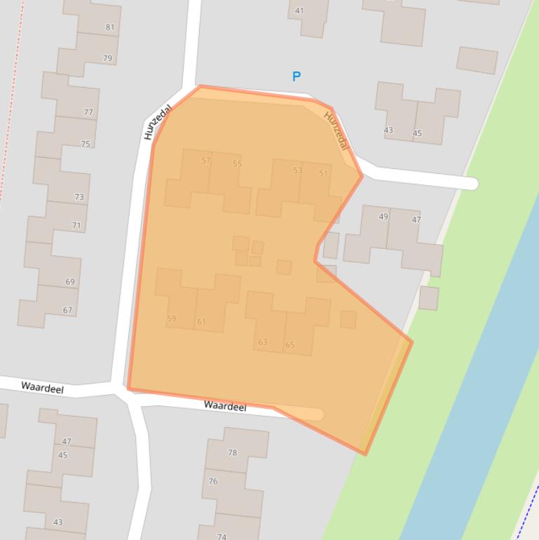 Kaart van postcodegebied 9531GC.