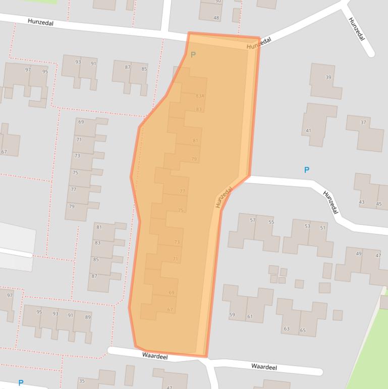 Kaart van postcodegebied 9531GD.