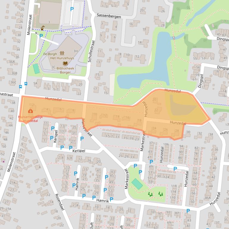 Kaart van postcodegebied 9531GG.