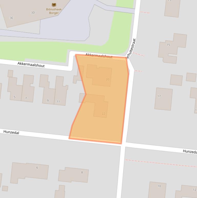 Kaart van postcodegebied 9531GS.