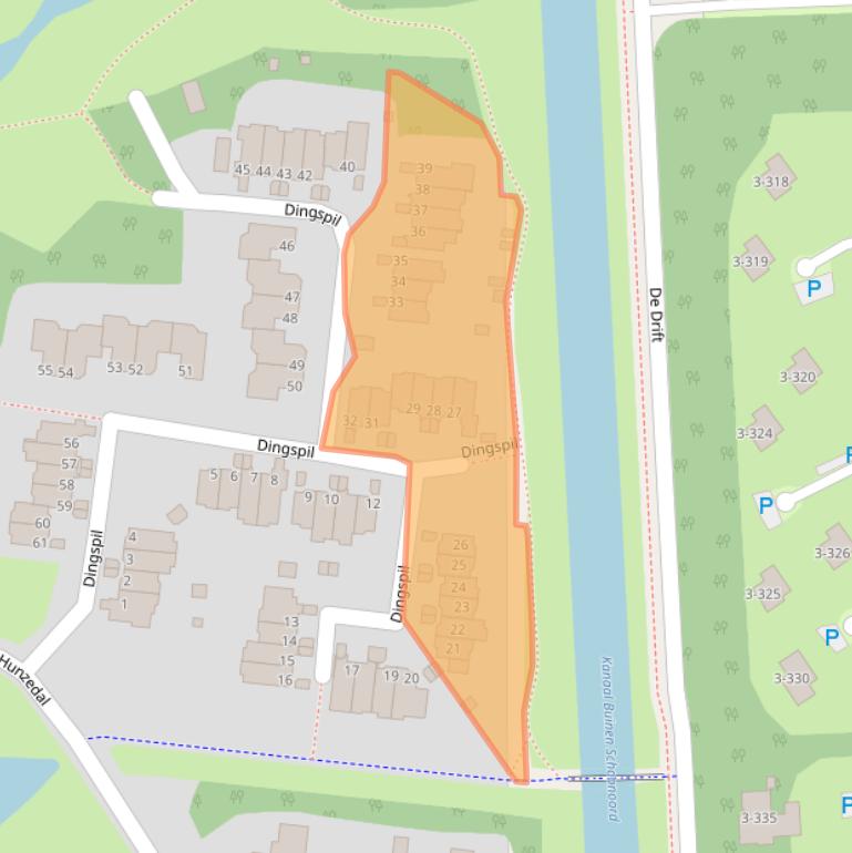 Kaart van postcodegebied 9531HB.