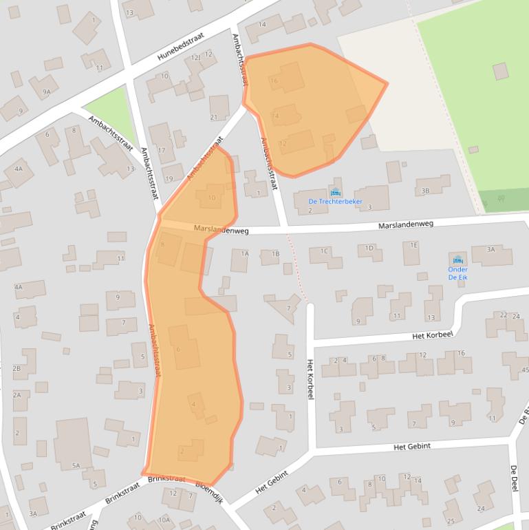 Kaart van postcodegebied 9531JR.