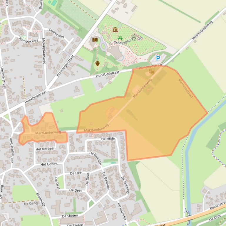Kaart van postcodegebied 9531JS.