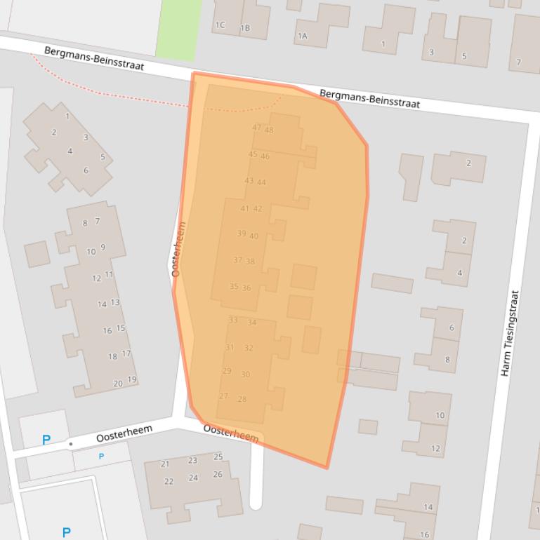 Kaart van postcodegebied 9531LB.