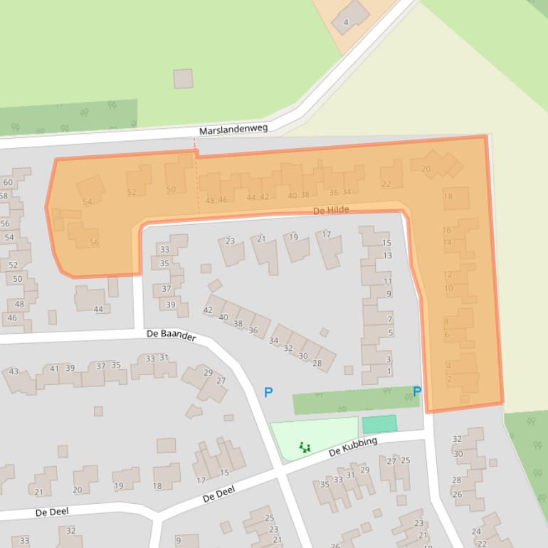 Kaart van postcodegebied 9531MH.