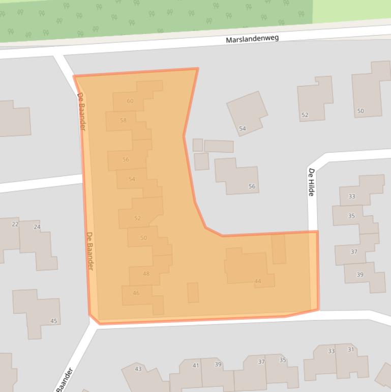 Kaart van postcodegebied 9531MK.