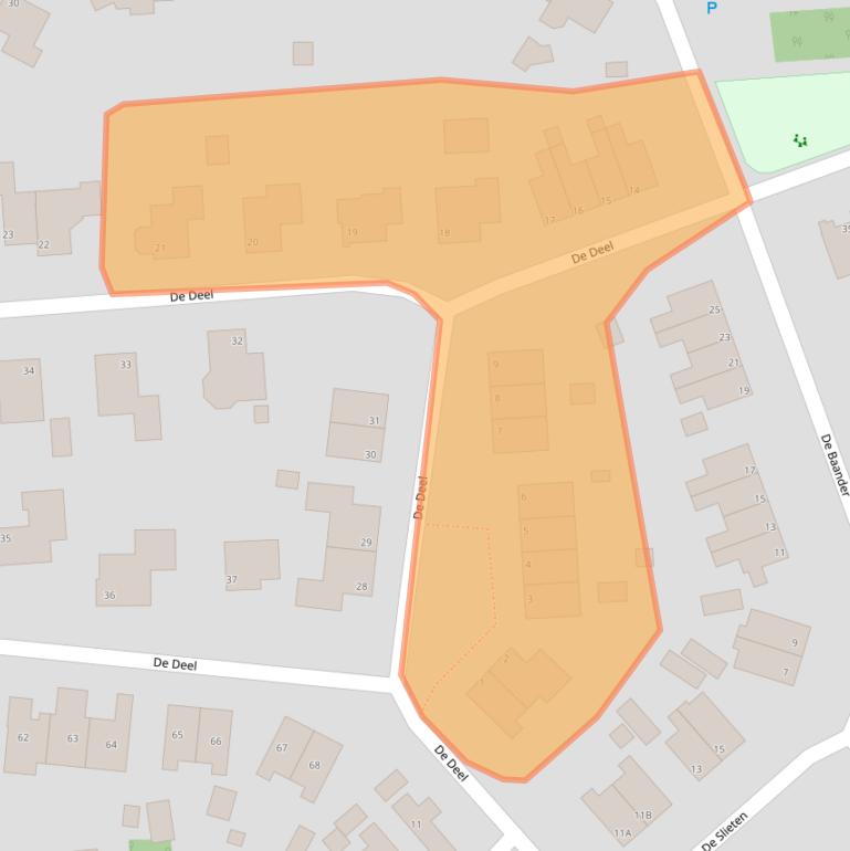 Kaart van postcodegebied 9531MN.