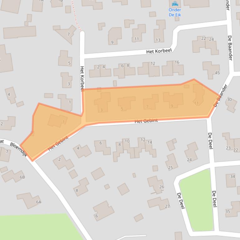 Kaart van postcodegebied 9531MX.