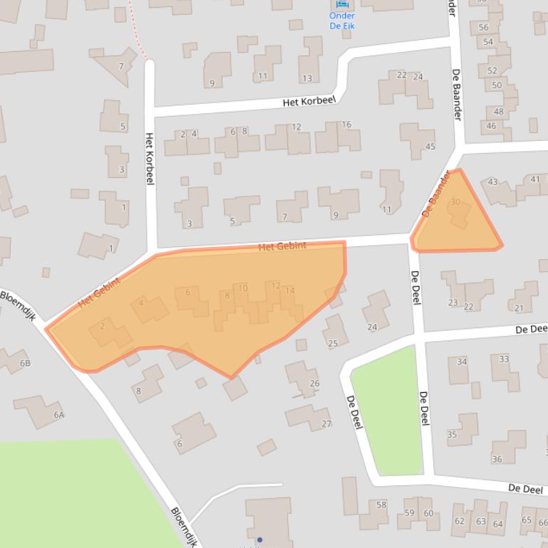 Kaart van postcodegebied 9531MZ.
