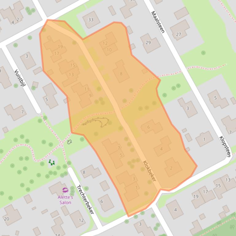 Kaart van postcodegebied 9531PH.