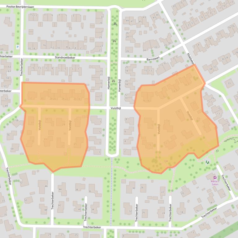 Kaart van postcodegebied 9531PK.