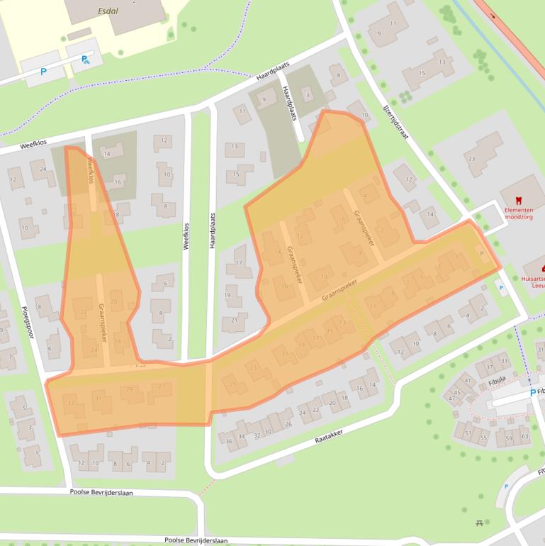 Kaart van postcodegebied 9531PT.