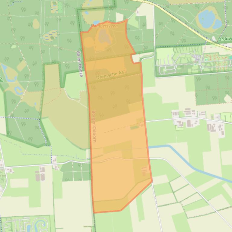 Kaart van postcodegebied 9531TD.