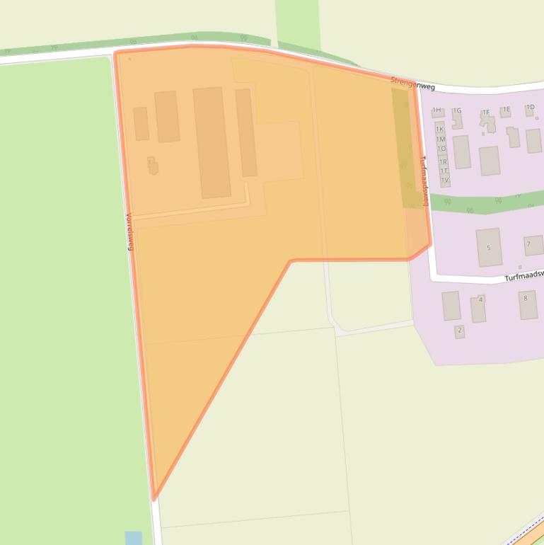 Kaart van postcodegebied 9531TM.