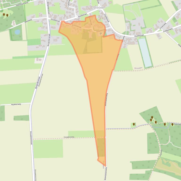 Kaart van postcodegebied 9533PL.