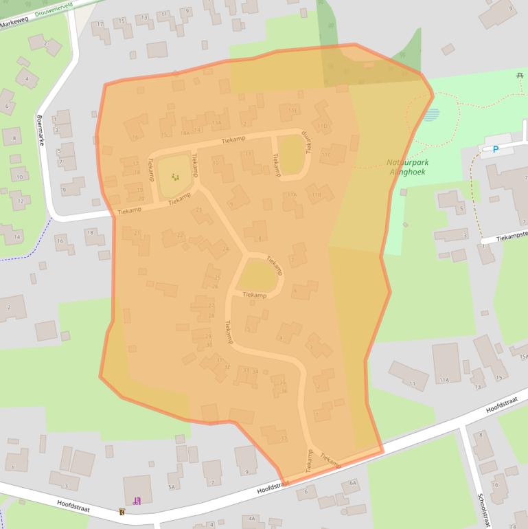 Kaart van postcodegebied 9533PM.