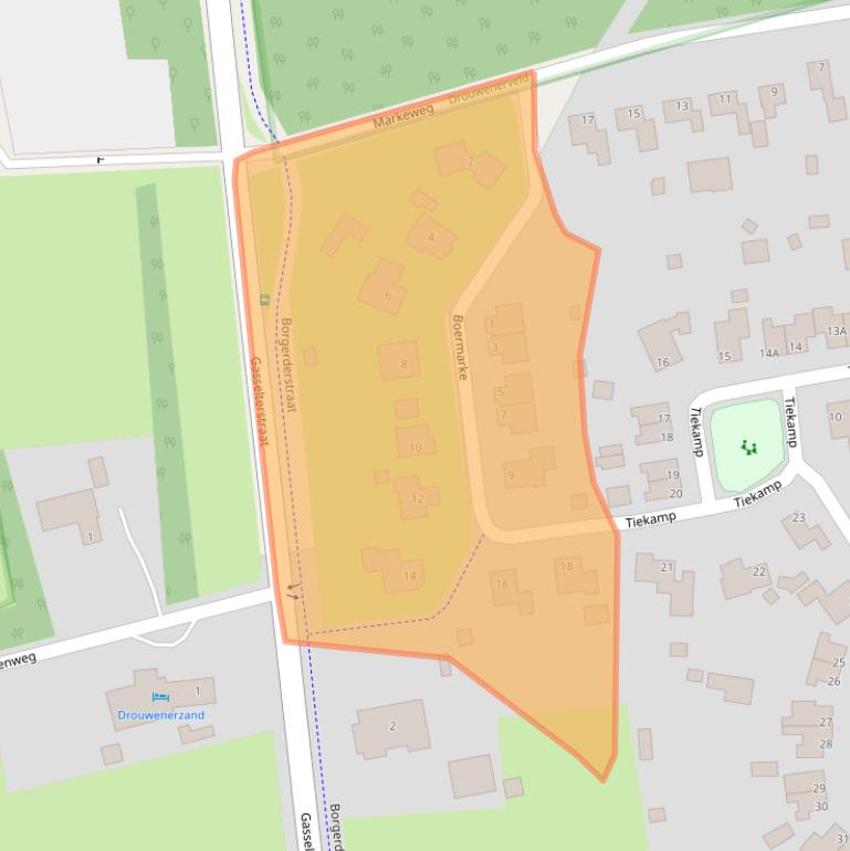 Kaart van postcodegebied 9533PP.