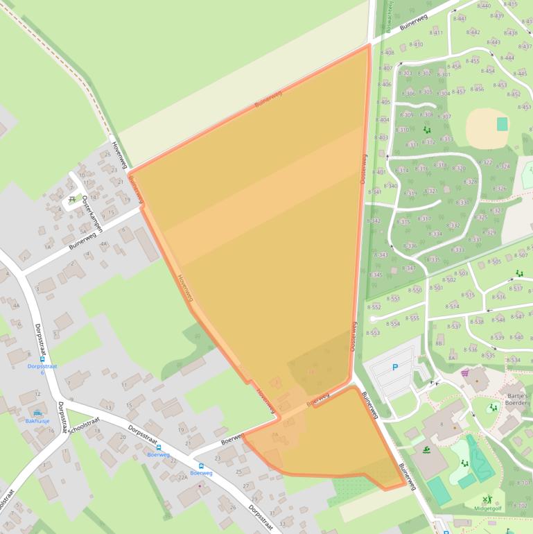 Kaart van postcodegebied 9536PH.