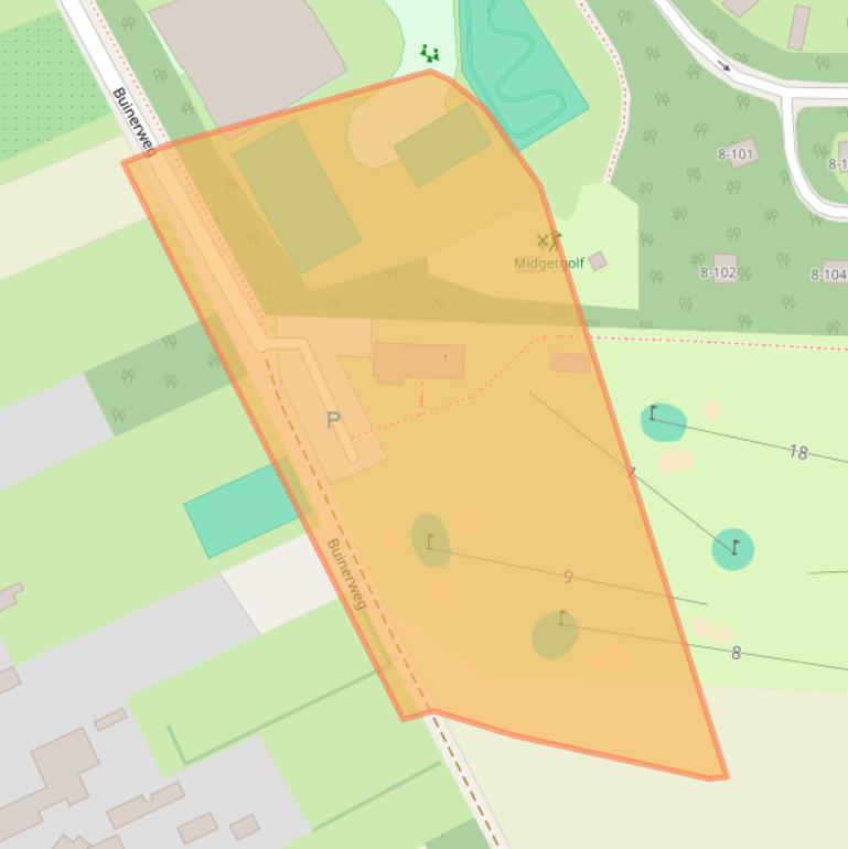 Kaart van postcodegebied 9536PR.