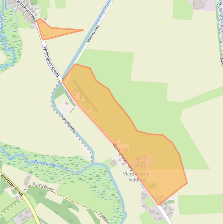 Kaart van postcodegebied 9541AV.