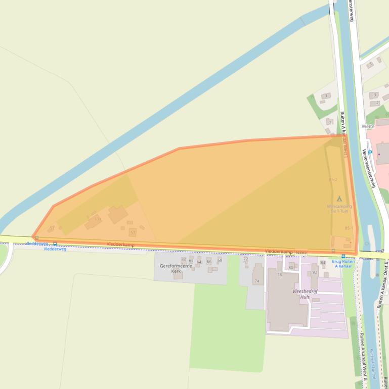 Kaart van postcodegebied 9541BB.