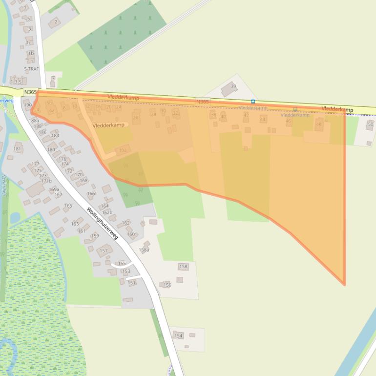 Kaart van postcodegebied 9541BC.